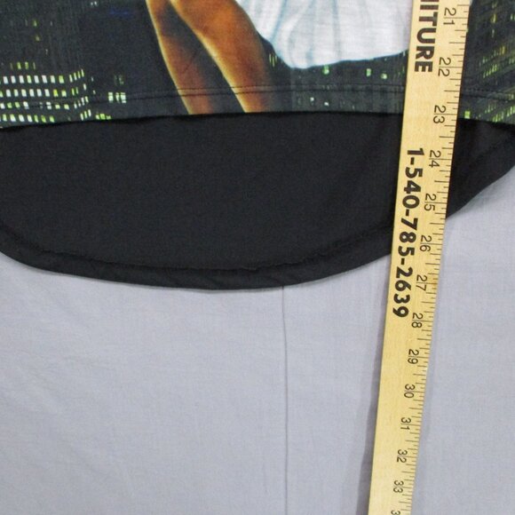 Marilyn Monroe Raglan Quarter Sleeve Top Black & Purple Women Size |  L - Picture 6 of 9